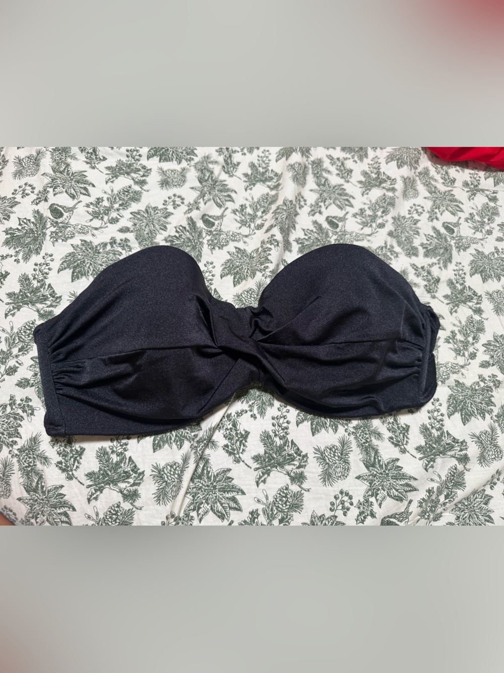 VS Strapless Black Bandeau Bikini Top